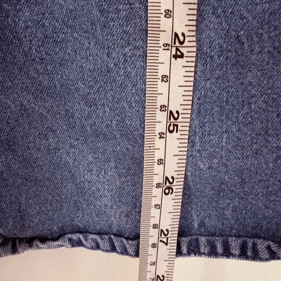 Denim Shirt with Floral Embroidery | Cottagecore | Size Large - Picture 7 of 7